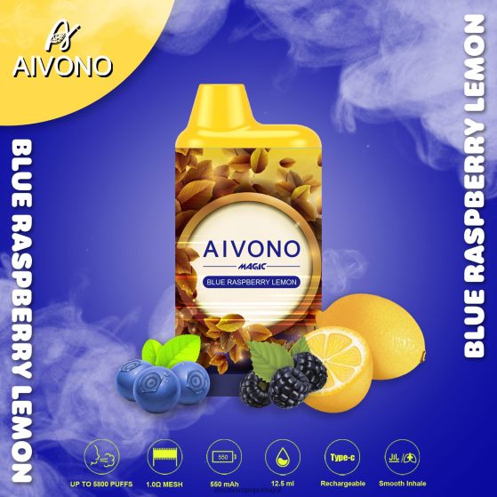 limão framboesa azul Aivono AIM MAGIC cigarro de caixa de 5800 bocas 280DJX91 | Aivono Vape Portugal